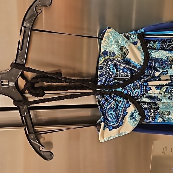 💕ARDEN B💕 Y2K Swimsuit Cover Up Dress ~ Paisley Print Small - Picture 2 of 10